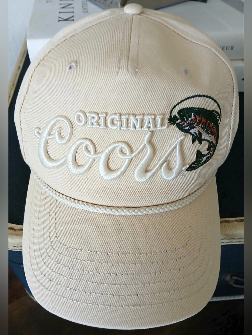 Original Coors Beer Embroidered Fishing Trout Snapback baseball Hat Trucker Cap